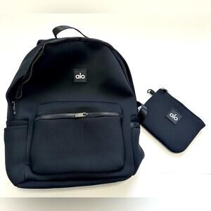 ALO Yoga Black Minimalist Backpack with detachable pouch NWT